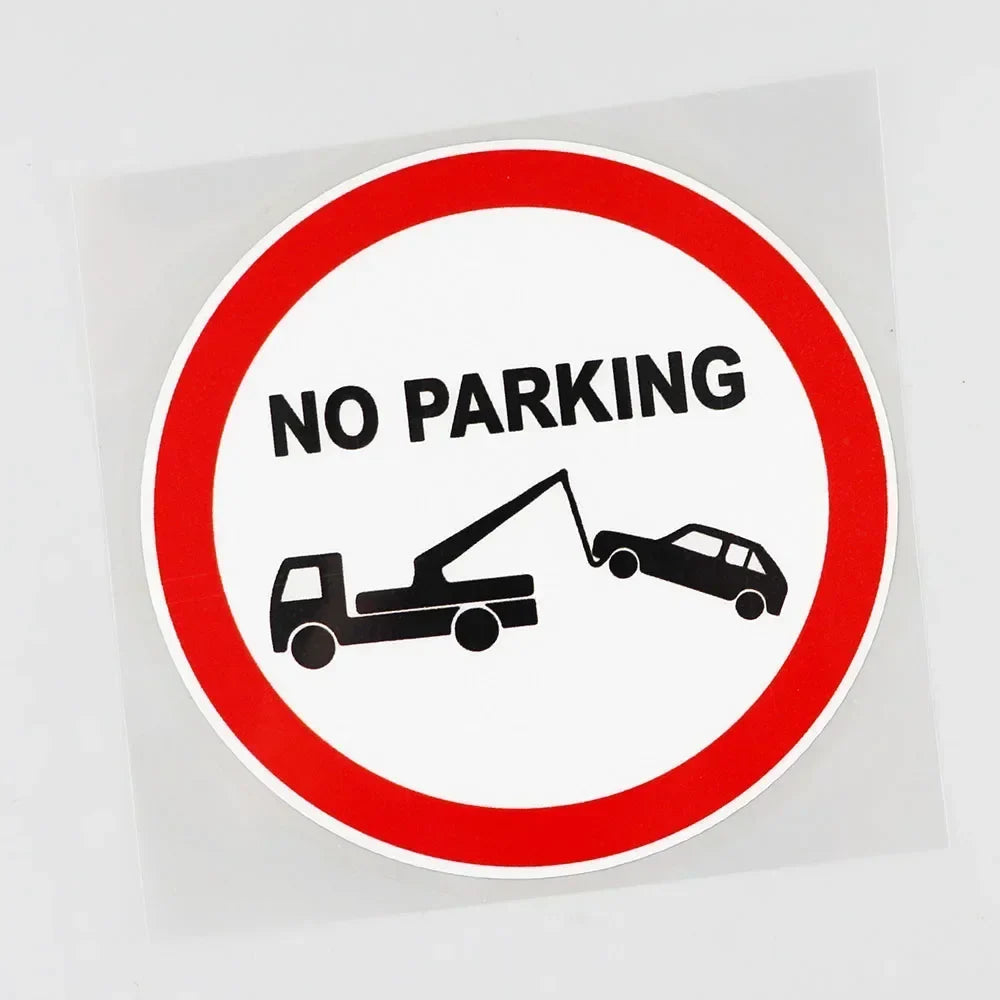 No Parking Traffic Sign Car Stickers