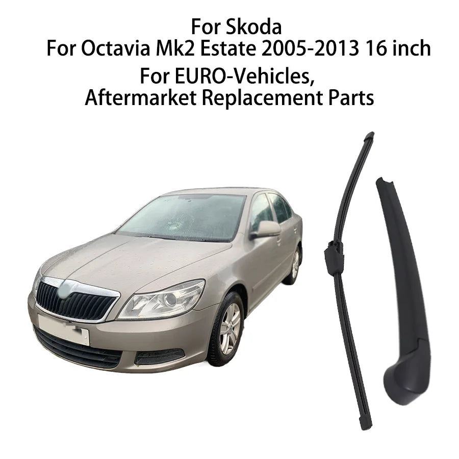 Rear Windscreen Wiper Arm Blade for Skoda Octavia Mk2 Estate 2005-2013 | 16 inch