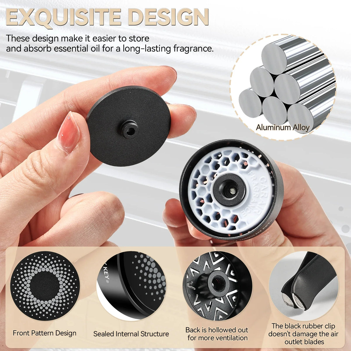 Car Vent Air Freshener Diffuser Alloy Clip 38 MM