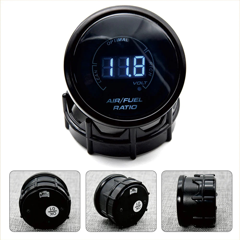 52mm Racing Gauge AFR with Narrowband O2 Sensor and 12V Voltmeter