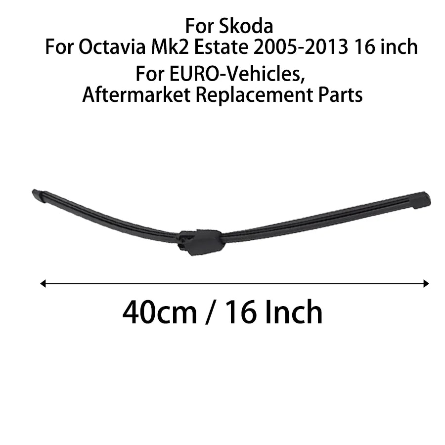 Rear Windscreen Wiper Arm Blade for Skoda Octavia Mk2 Estate 2005-2013 | 16 inch