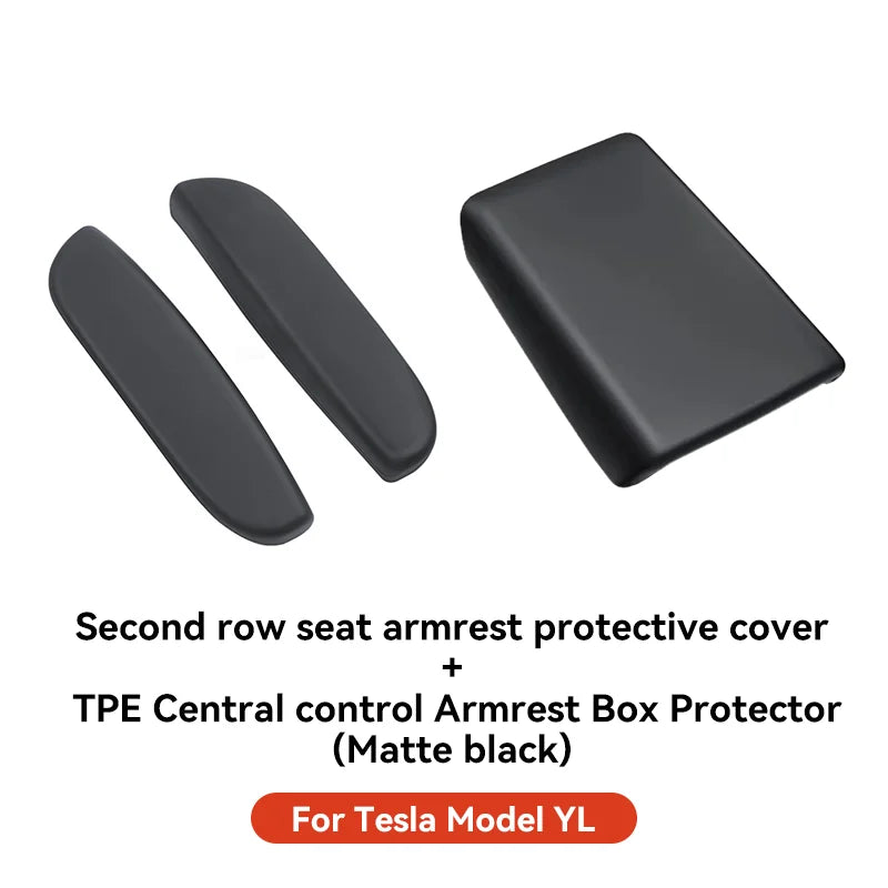Tesla Model YL Second Row Armrest Cover, New 2025+ Silicone