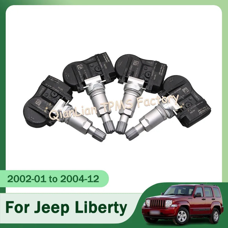 4pcs GANGLE SE10004 TPMS Tire Pressure Monitor System for Jeep Liberty Grand Cherokee Wrangler Commander 433MHz Tyre Pressure Sensor