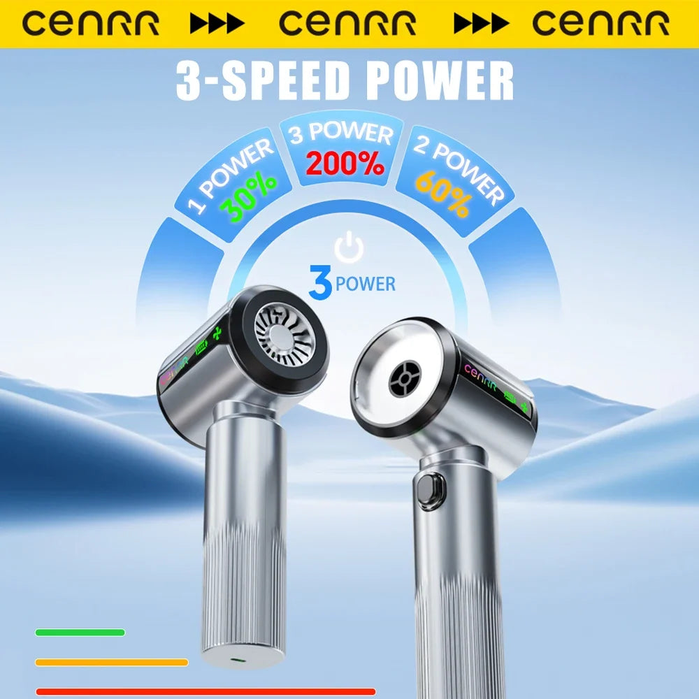 CENRR Wireless Car Vacuum Cleaner | 7500mAh Handheld Portable with LED Display