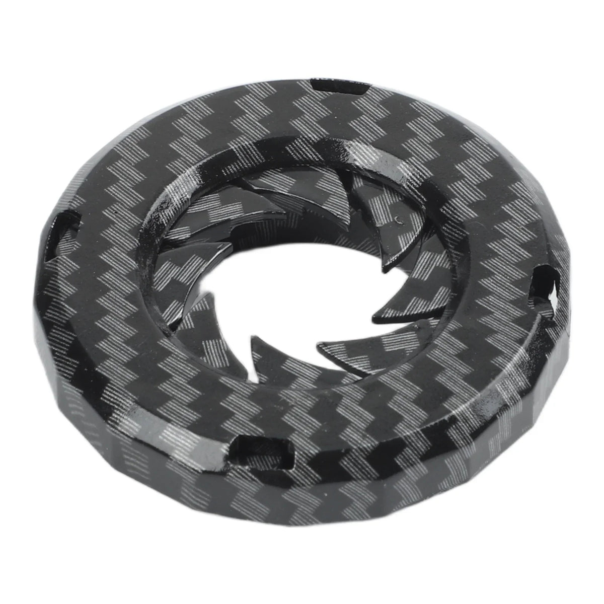 Carbon Fiber Style Start Stop Button Cover | Protective Ring