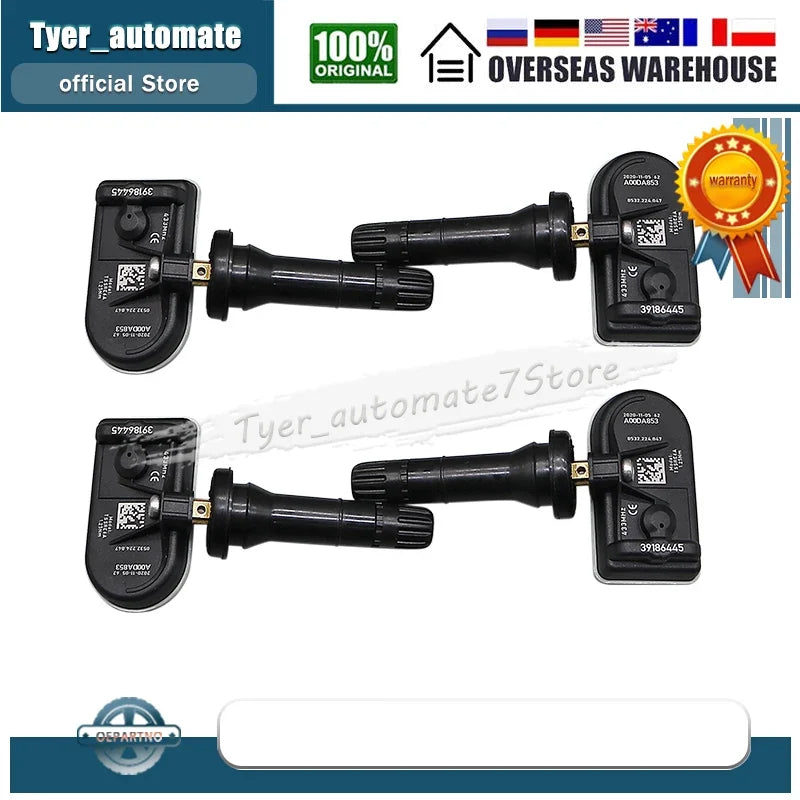 TPMS Sensor 39186445 433MHz for Opel Astra K Insignia B | Vauxhall