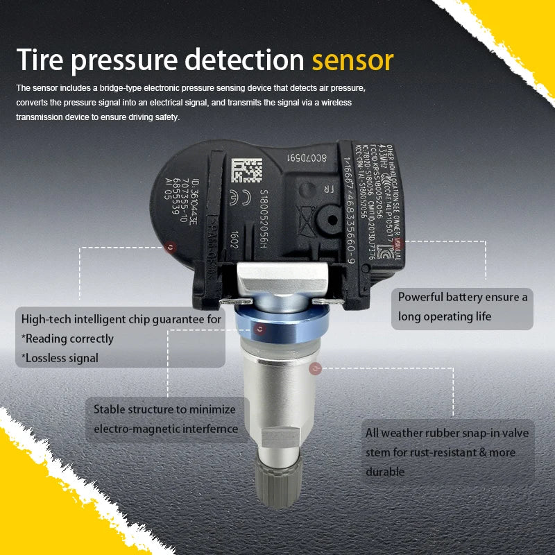 BMW TPMS Sensor 36106881890 | 1/4 Pack Replacement for 1/3/4 Series