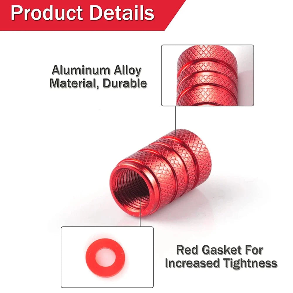 Aluminum Tire Valve Caps | Dustproof Universal Stem Covers