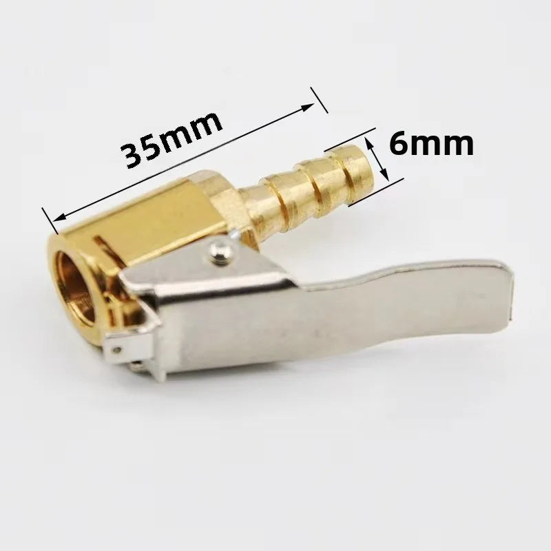 Car Tire Air Chuck Inflator Pump Valve Connector | Clip-on Adapter for Tyre Wheel
