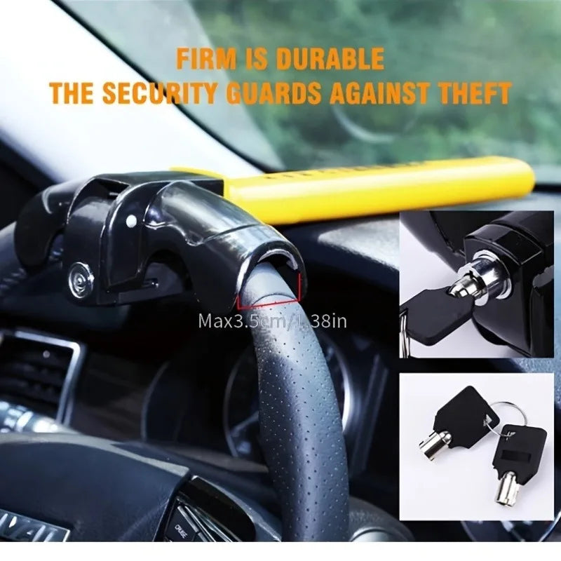 Heavy Duty Steering Wheel Lock Universal Anti-Theft Car Security