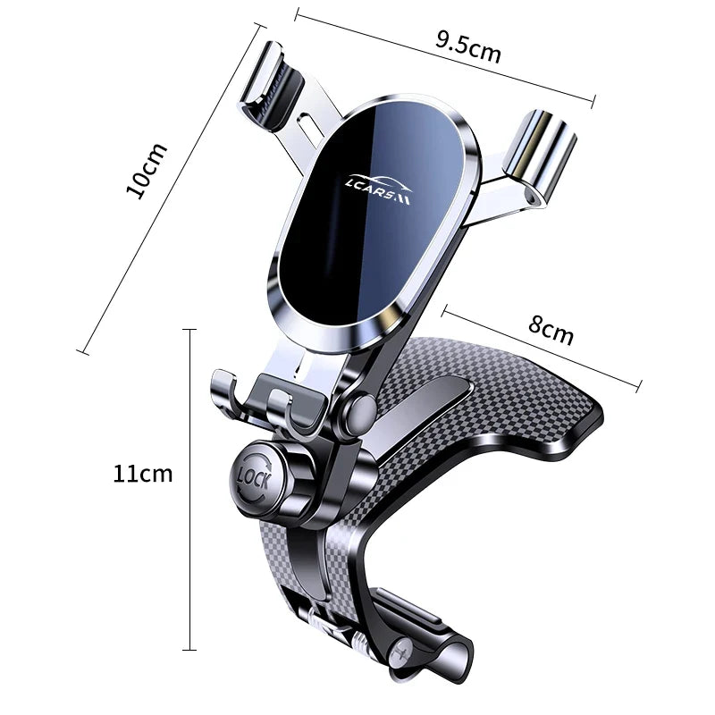 Car Phone Holder Dashboard Adjustable Fixed Navigation Bracket