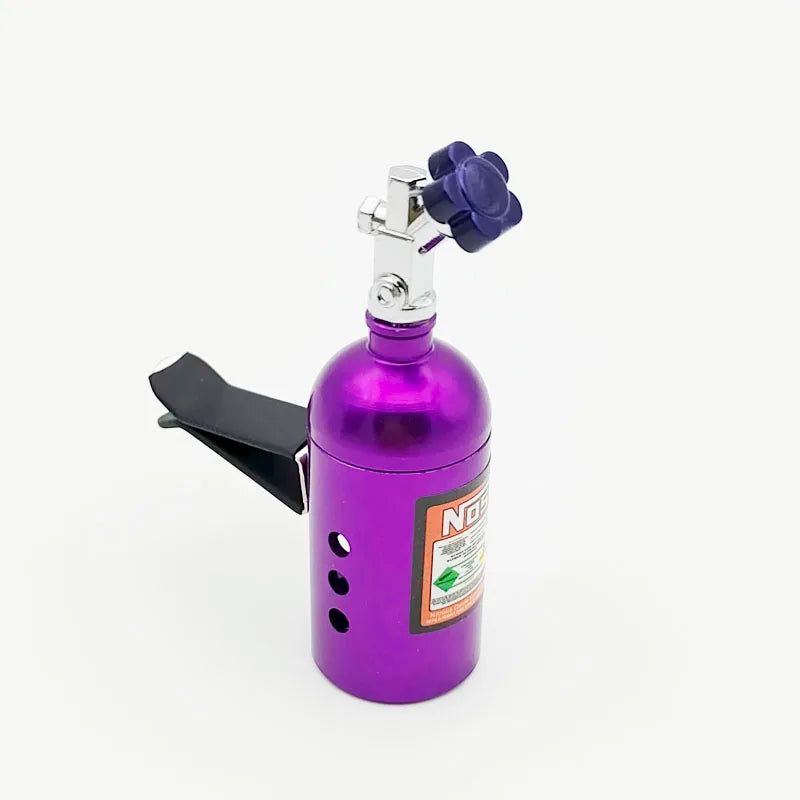 Car Air Freshener Blue Aluminum Scent Bottle Solid Balm Refill