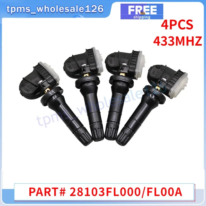 4PCS TPMS Sensor 28103FL000 for Subaru Ascent Forester Impreza Legacy Outback WRX XV