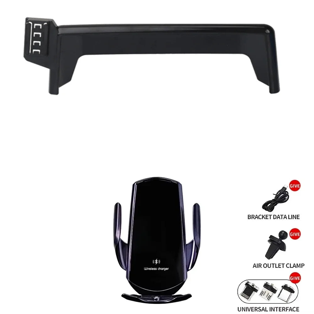 NoEnName_Null Phone Holder for BMW X1 F48 X2 F39 2016-2019 with Wireless Charging