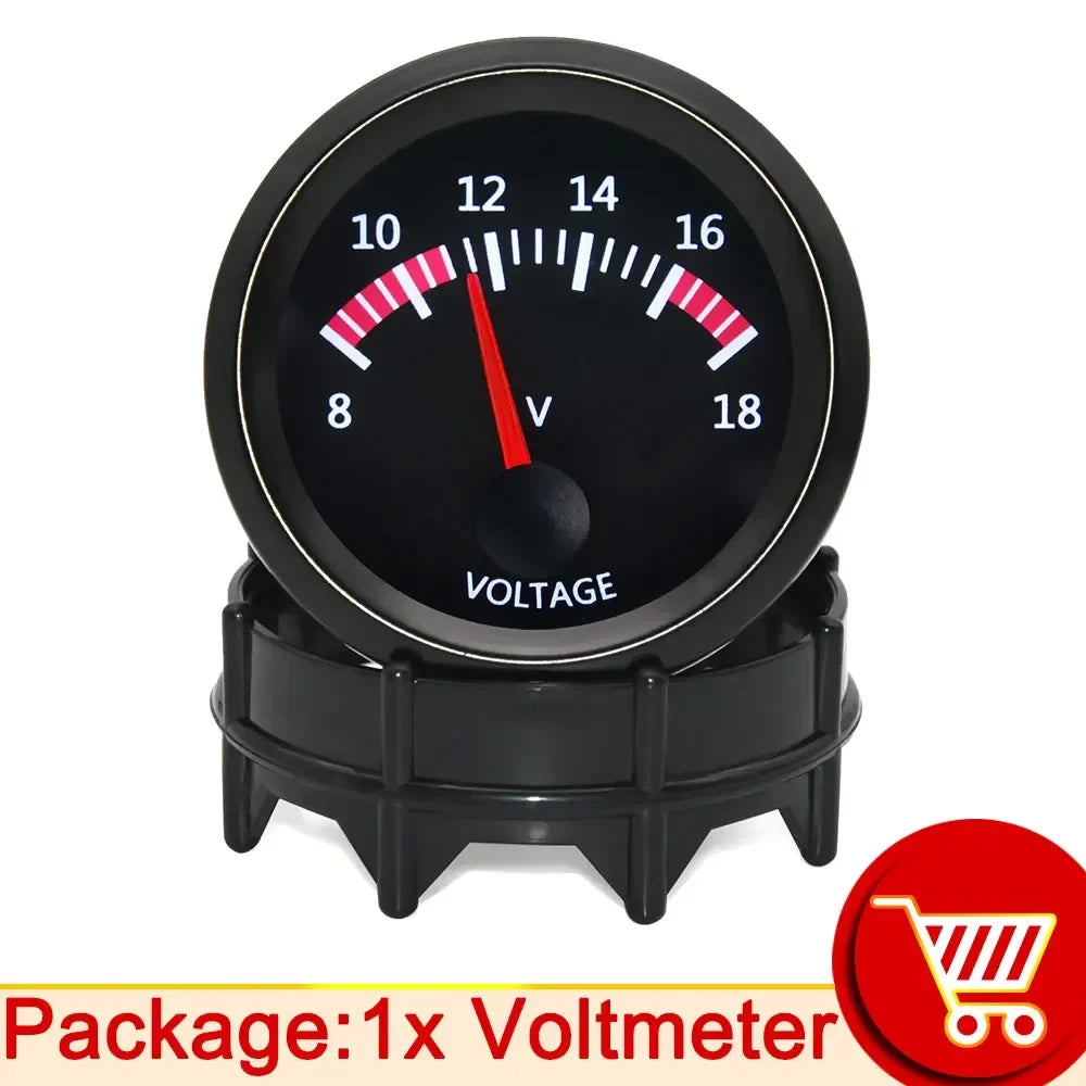 52mm Car Gauge Set | Water Temp Oil Temp Voltmeter Oil Pressure Boost Gauge