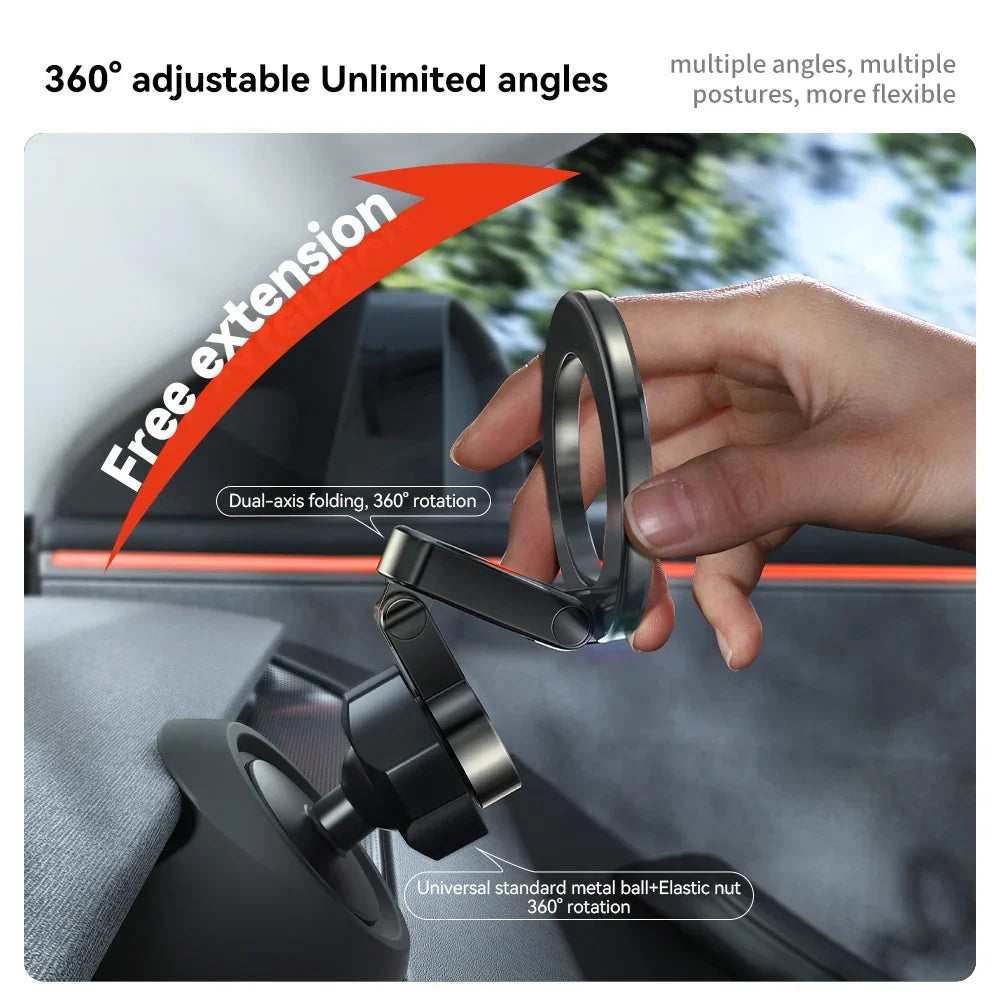 YZ for Tesla Model 3 Y Highland Juniper 2025 | Stronger Magnetic Adjustable Metal Car Phone Holder