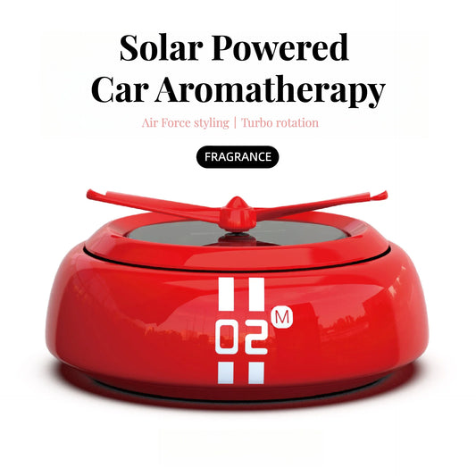 Solar Powered Car Perfume Dashboard Air Freshener