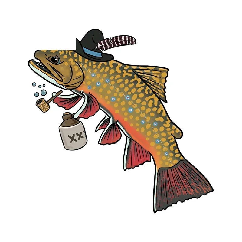 Wild Brown Trout Car Sticker PVC Decal