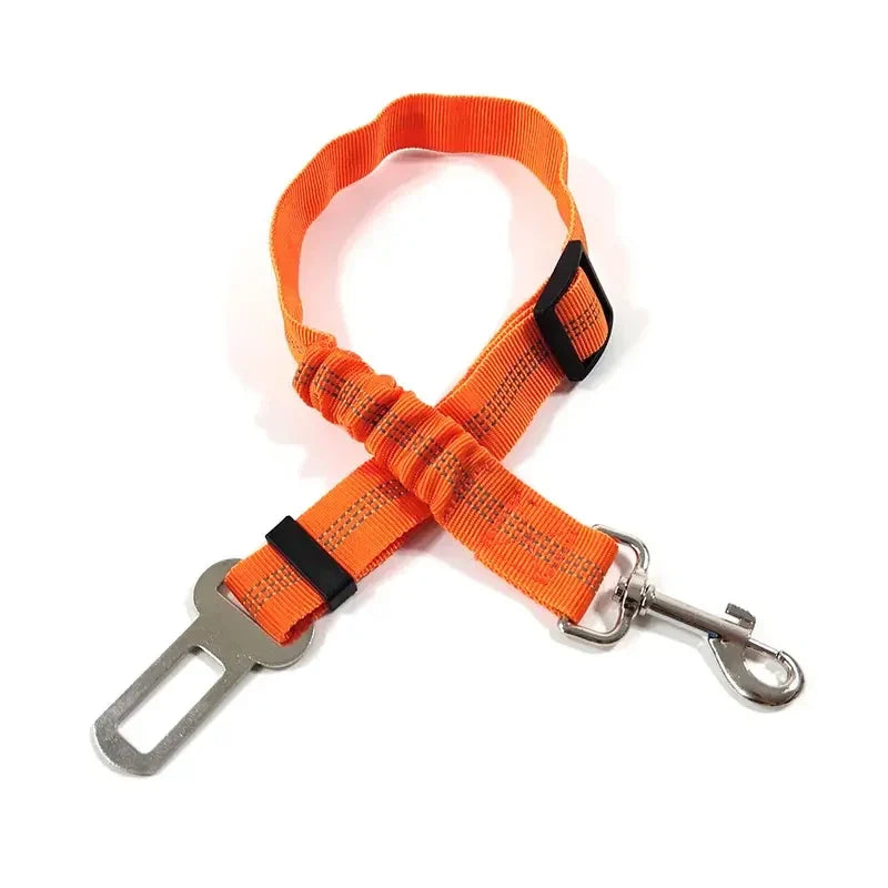 Reflective Dog Seat Belt for Cars | Adjustable Nylon Safety Harness with Bungee