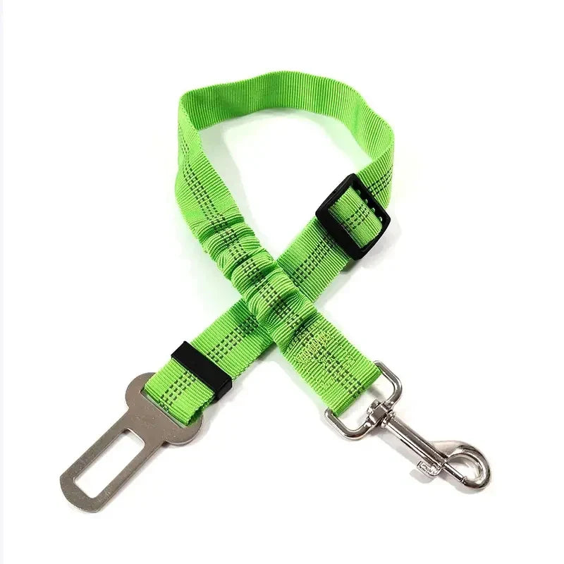 Reflective Dog Seat Belt for Cars | Adjustable Nylon Safety Harness with Bungee