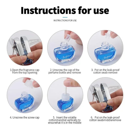Rotary Propeller Car Air Freshener Aromatherapy Perfume