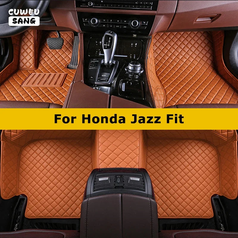 Cuweusang Custom Car Floor Mats For Honda Jazz Fit