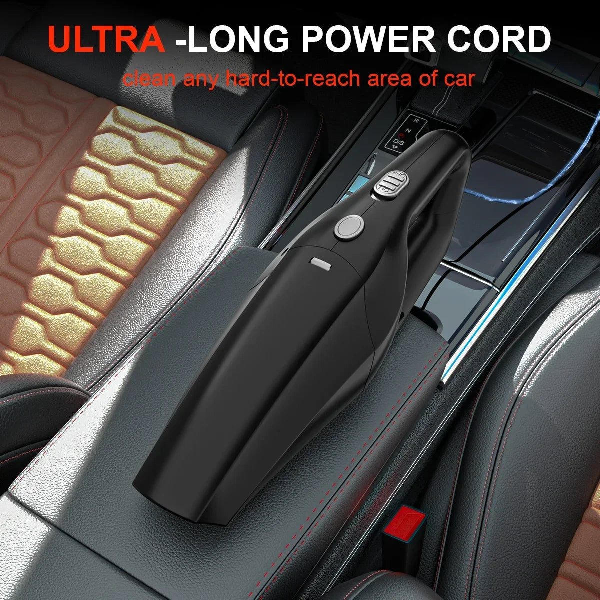 Wired Handheld Portable Mini Car Vacuum Cleaner | 12V High Suction Multi-Purpose Pump