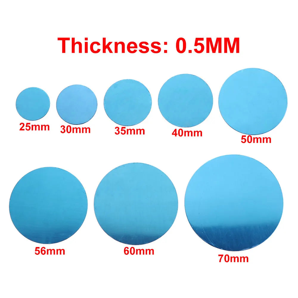 JCD 10pcs Silver Magnetic Metal Plate for Car Phone Holder | Universal Iron Sheet Mount