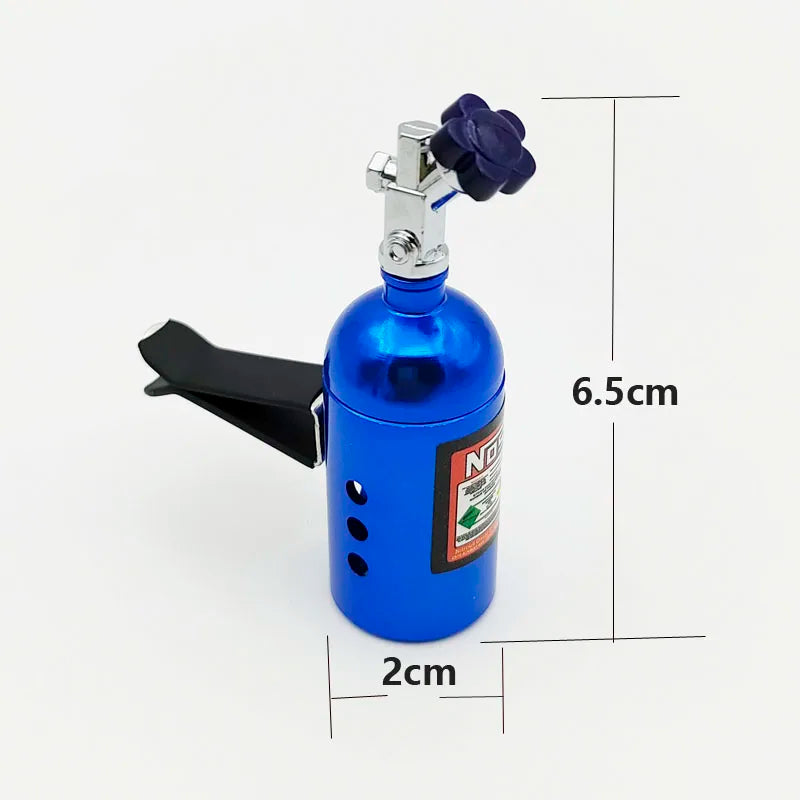 Car Air Freshener Blue Aluminum Scent Bottle Solid Balm Refill