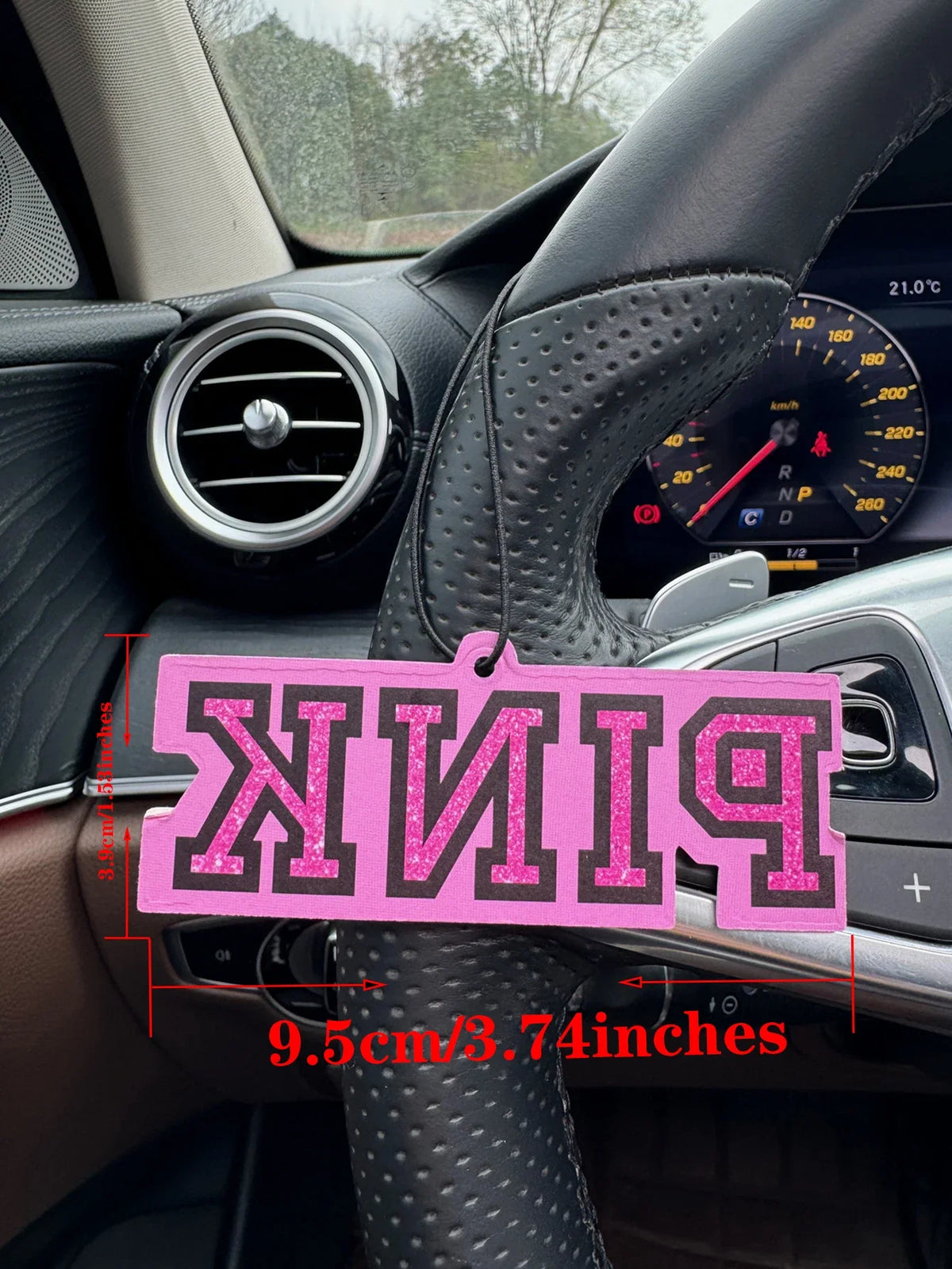 Pink Solid Car Air Freshener Vent Clip Ocean Scent