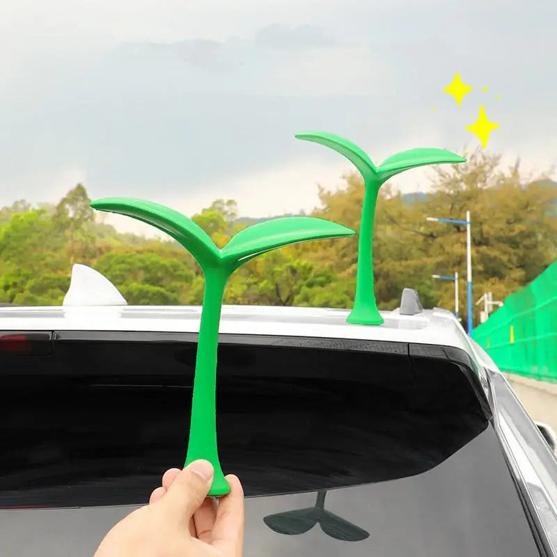 3D Bean Sprout Car Ornament Sticker