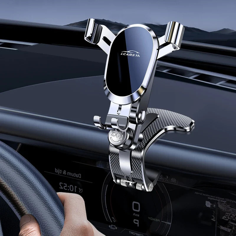 Car Phone Holder Dashboard Adjustable Fixed Navigation Bracket