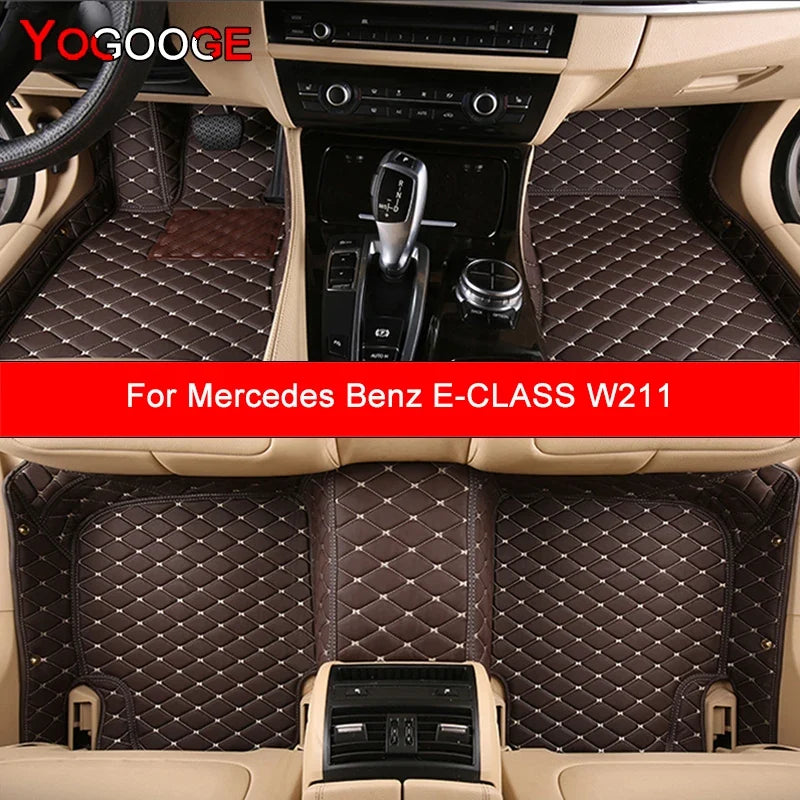 Yogooge Custom Floor Mats for Mercedes Benz E-CLASS W211 2002-2008 E200-E500