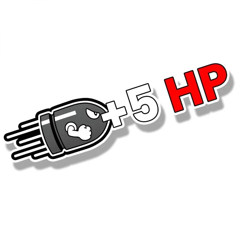 Plus Horsepower 100HP Scratch Car Stickers