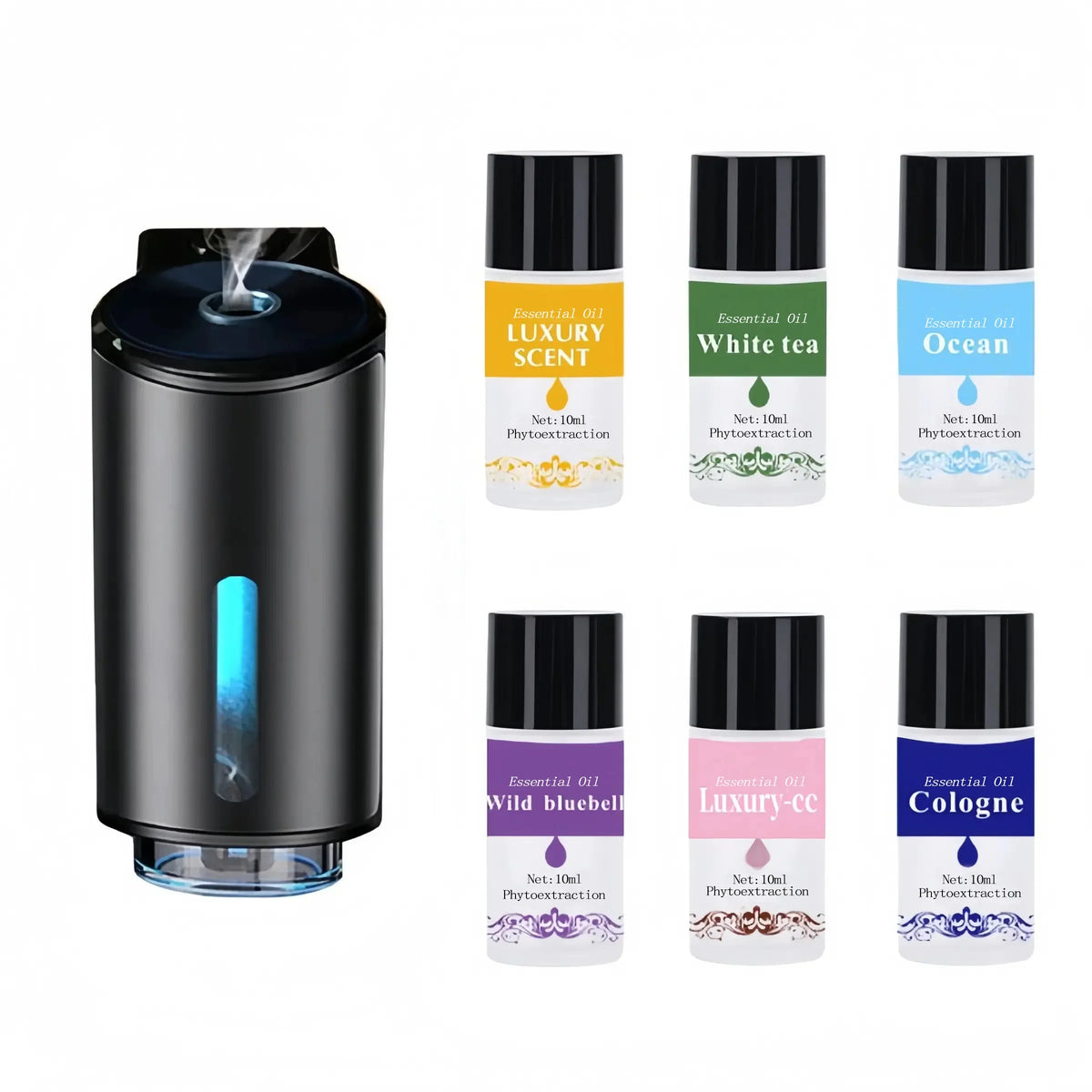 Car Air Freshener Diffuser with 3 Adjustable Intensity Levels