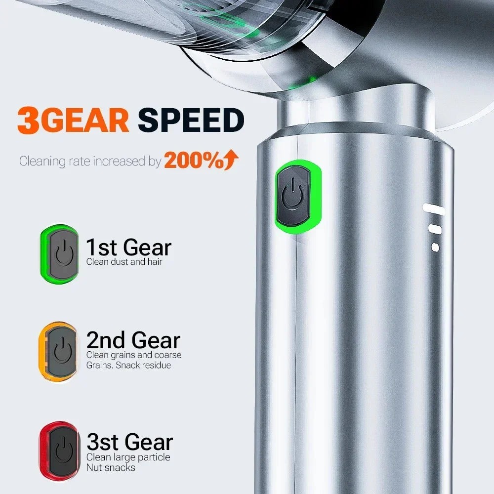Youpin Car Vacuum Cleaner Strong Suction Cordless Wireless Portable Handheld | Cleaning Machine