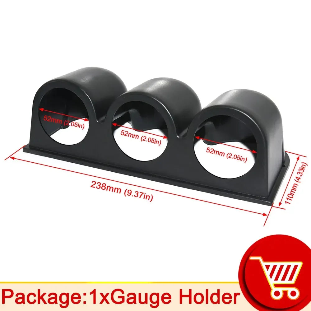 52mm Car Gauge Set | Water Temp Oil Temp Voltmeter Oil Pressure Boost Gauge