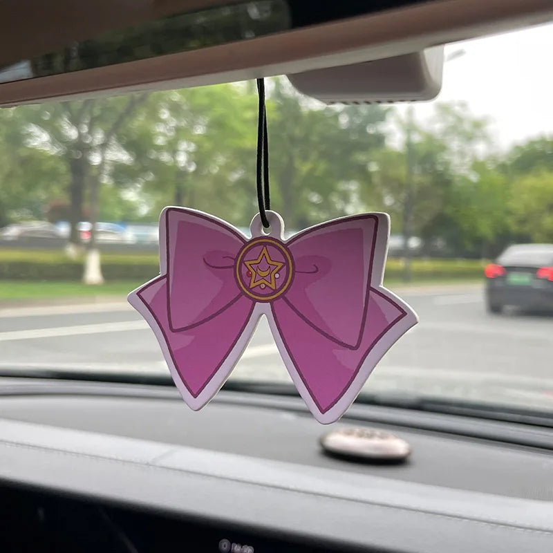 Car Aromatherapy Perfume Air Freshener | Japanese Cartoon Animation Rearview Mirror Fragrance Pendant