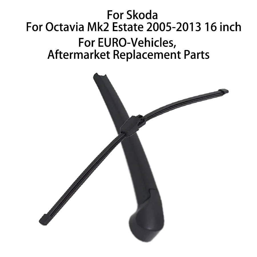 Rear Windscreen Wiper Arm Blade for Skoda Octavia Mk2 Estate 2005-2013 | 16 inch