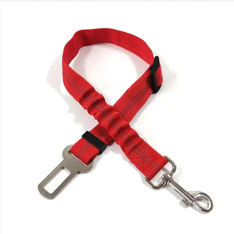 Reflective Dog Seat Belt for Cars | Adjustable Nylon Safety Harness with Bungee