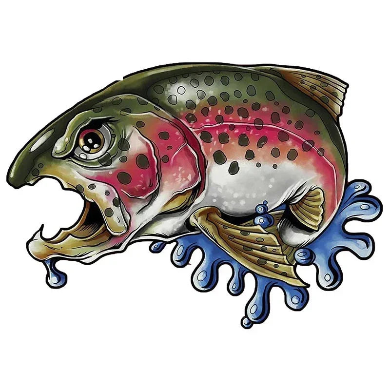 Wild Brown Trout Car Sticker PVC Decal