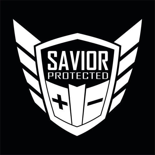 Savior Window Decal Each White - SAVIORDECALW