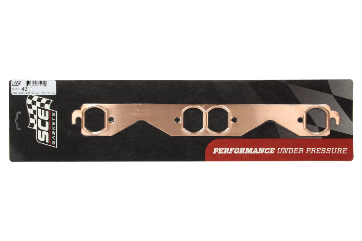 Sce Gaskets SBC Copper Exhausts Gasket - 4311
