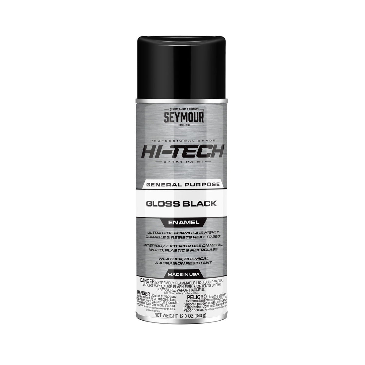 Seymour Paint Hi-Tech Enamels Gloss Black Paint - 16115