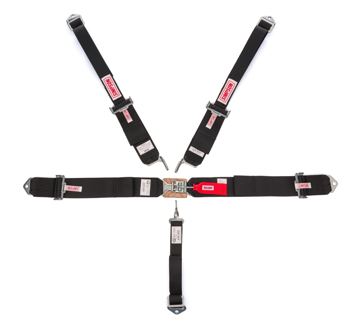Simpson Safety L&L L&L 62" Lap BI 5PT PU HN Blk