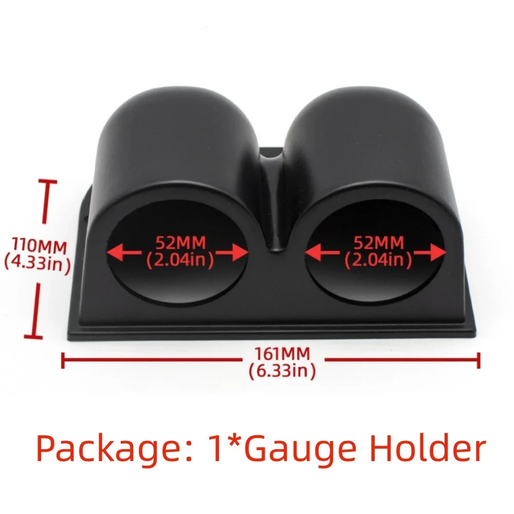 52mm Car Gauge Set | 7 Color LCD Digital Tachometer Boost Oil Temp Voltmeter