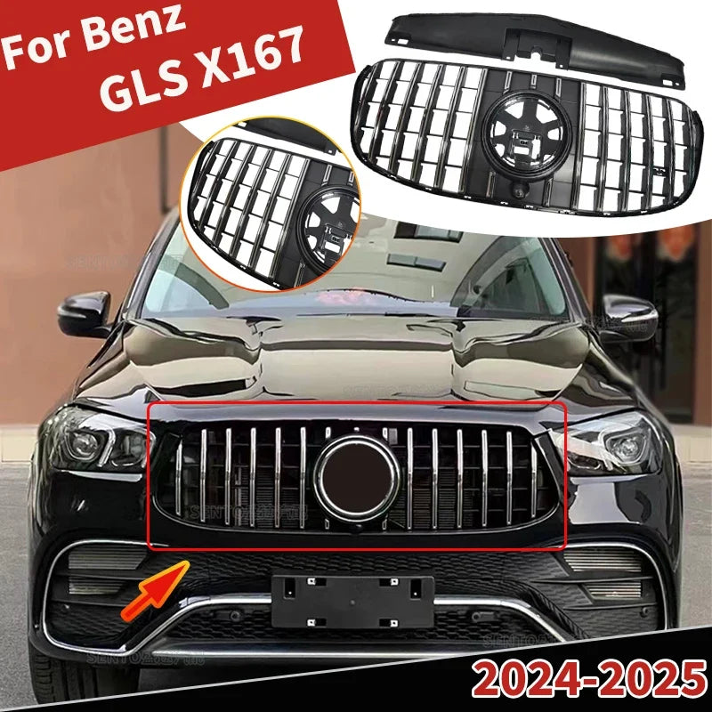 Bumper Mesh Grill Grille Guard Cover Trim for Mercedes / Benz GLS X167 2024–2025