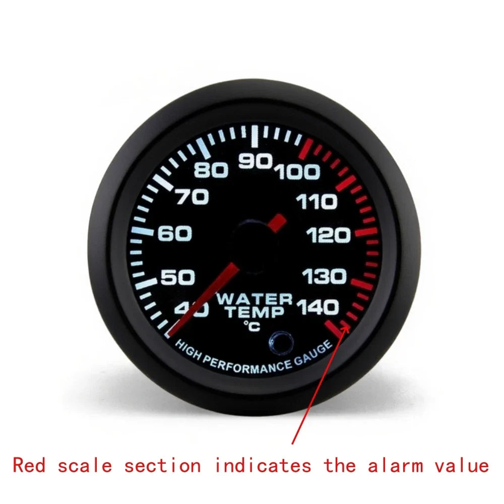 52mm 7-Color Car Gauge Set | Water Temp Oil Pressure Tachometer Boost Voltmeter EGT