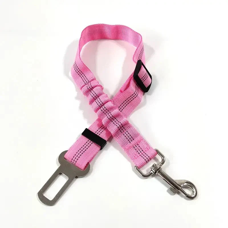 Reflective Dog Seat Belt for Cars | Adjustable Nylon Safety Harness with Bungee