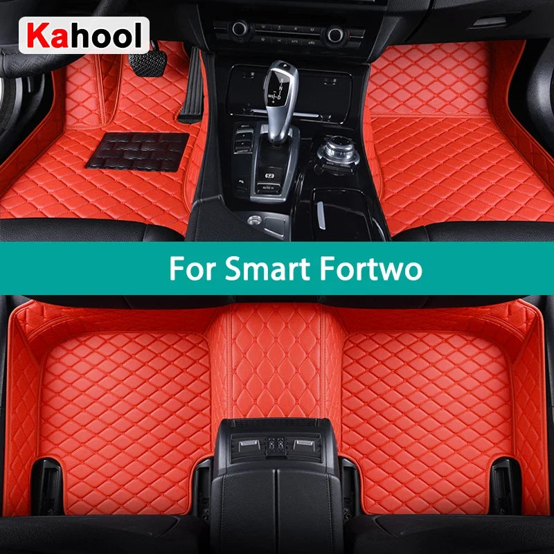 kahool Custom Car Floor Mats For Smart Fortwo 2007-2023